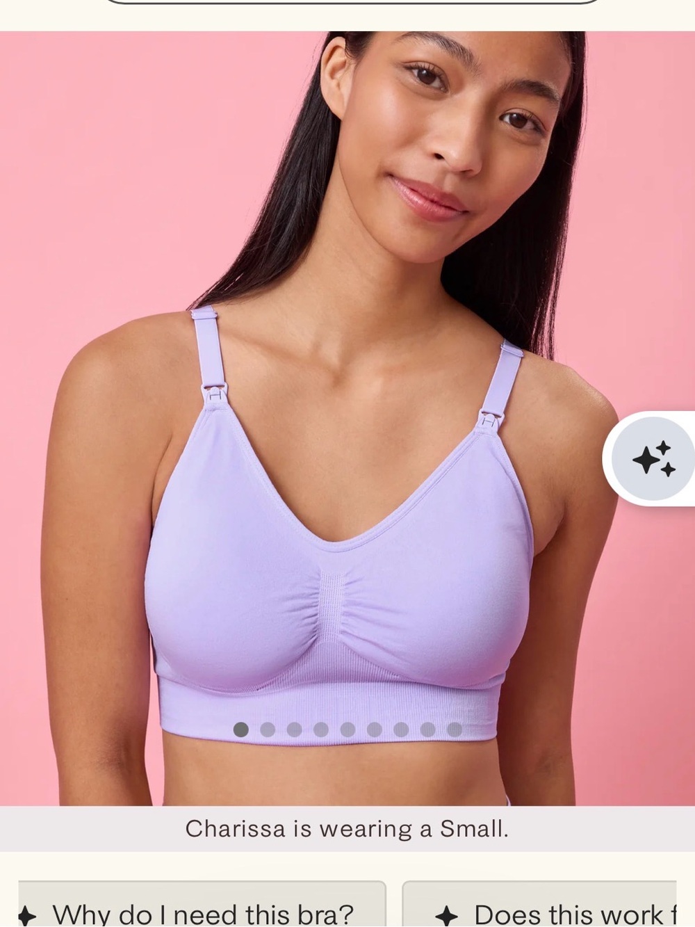 NWT Kindred Bravely sublime nursing bra small busty